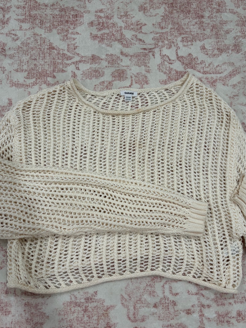 Garage Cream Sweater/Coverup
